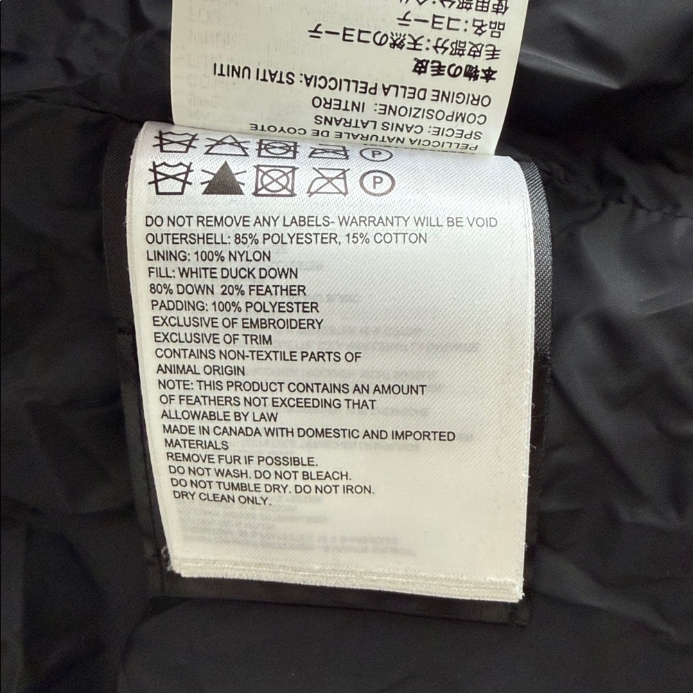 Canada Goose Lorette Parka Black Woman’s Size Small Hood Pockets - Picture 14 of 14